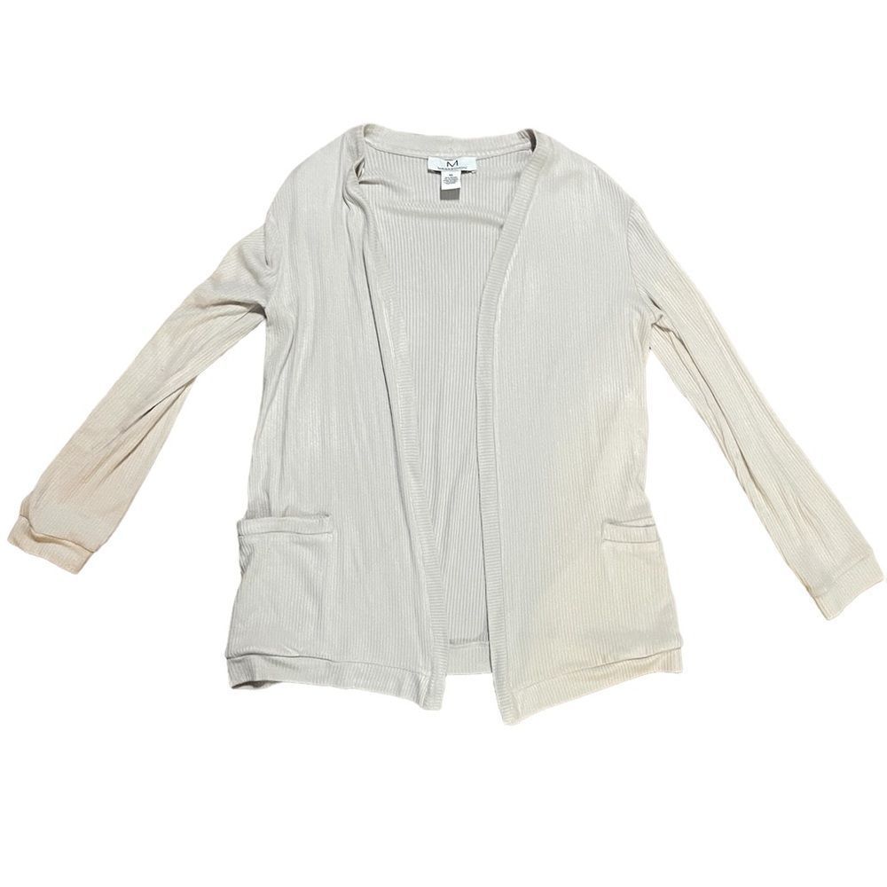 Magaschoni open cream cardigan